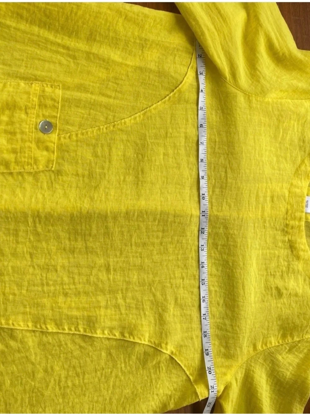 John Mark Sunflower Yellow Linen Pocket Tunic